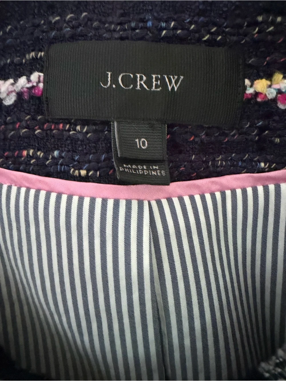 J. Crew cropped tweed